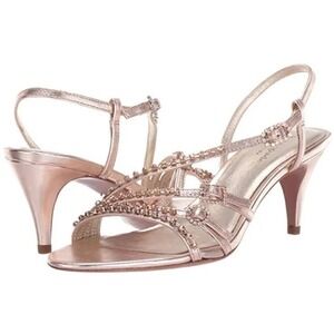 Kate Spade New‎ York Makenna Crystal Sandals Rose Gold Women's 10 M New-Sample